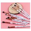 XZEN 10pcs Eye Makeup Brushes Marble Pattern Eye shadow Eyebrow Concealer Brushes Set view 2