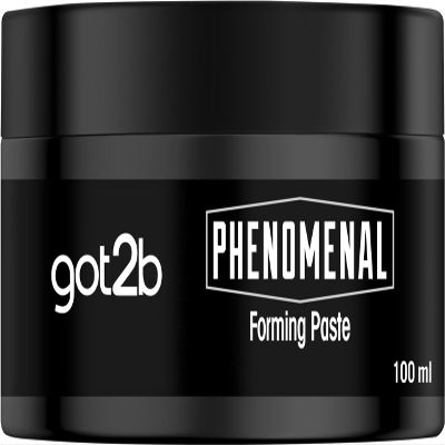 got2b Phenomenal Forming Paste Hold 3 (100 ml), Hair Wax for Men Gives a Phenomenal Barbershop Style, Styling Gel for Strong Hold & Natural Shine