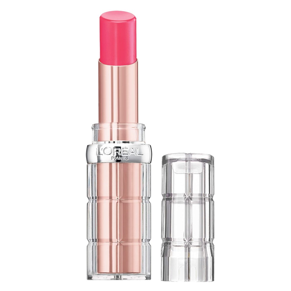 L'Oreal Paris Makeup Colour Riche Plump and Shine Lipstick, for Glossy, Radiant, Visibly Fuller Lips with an All-Day Moisturized Feel, Guava Plump, 0.1 oz.