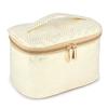 Fclues STORE Multifunctional Travel Bag Cosmetic and Makeup Organiser Cosmetic Case Household Grooming Kit Storage Bag Travel Bag for Women Travel - Cream, Cream, M, Travel Accessories view 1