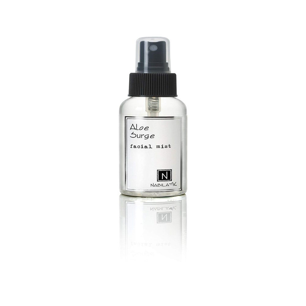 Nabila K Aloe Surge Facial Mist, Soothes and Refreshes Tired Skin, Fix Makeup, Most Skin Types, 2.4oz