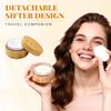 1Pcs 1OZ/30ml Empty Refillable Eco-friendly Bamboo Comestic Make-up Loose Powder Box Case Jar Pot Container Holder With Screw Lid Powder Puff And Sifter view 4