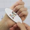 Letter M Floral Monogram Initial Double-Sided Oval Nail File Emery Board view 2
