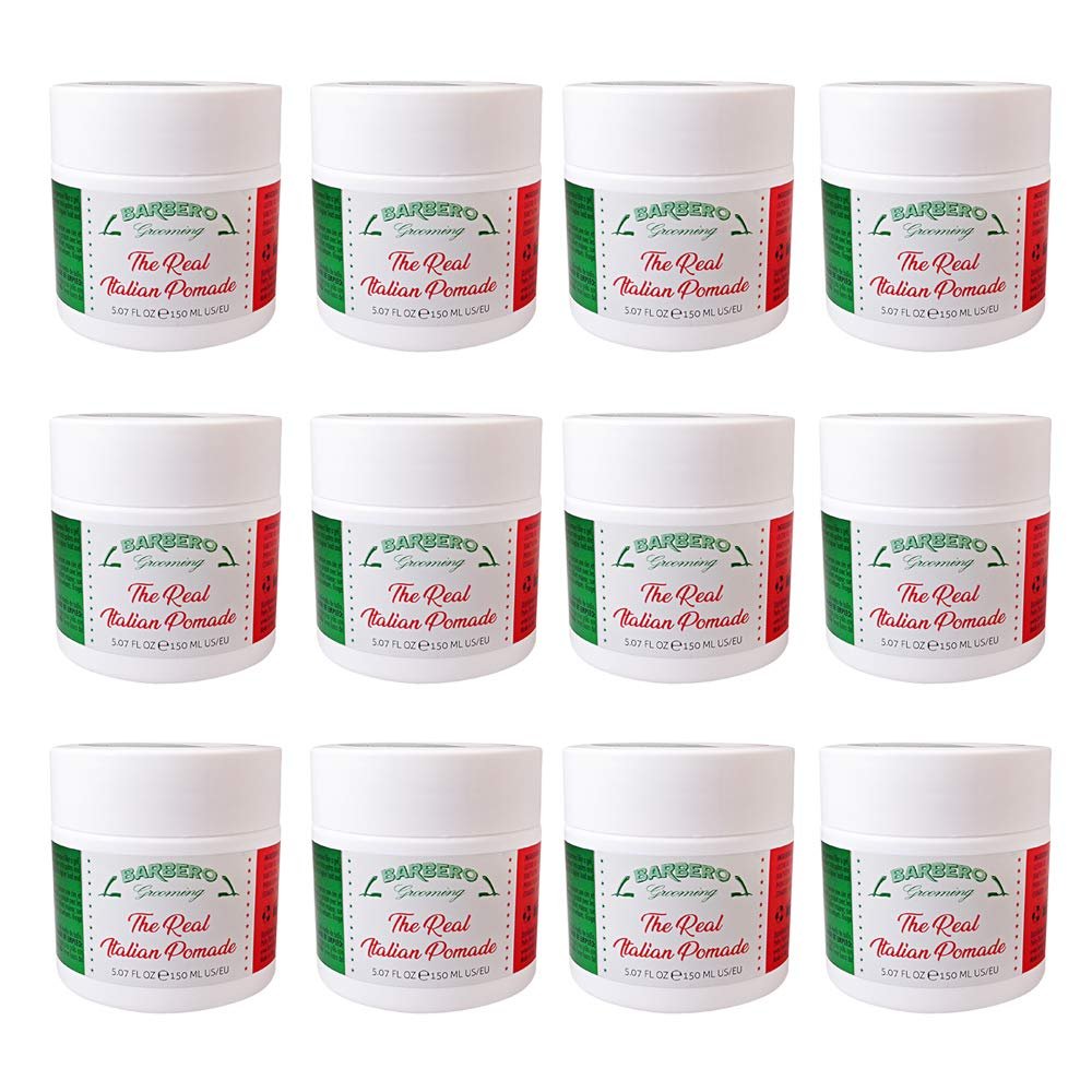 Barbero Grooming the Real Italian Pomade Medium Hold 5.07 oz / 150 ml pack of 12