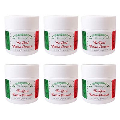 Barbero Grooming the Real Italian Pomade Medium Hold 5.07 oz / 150 ml pack of 6