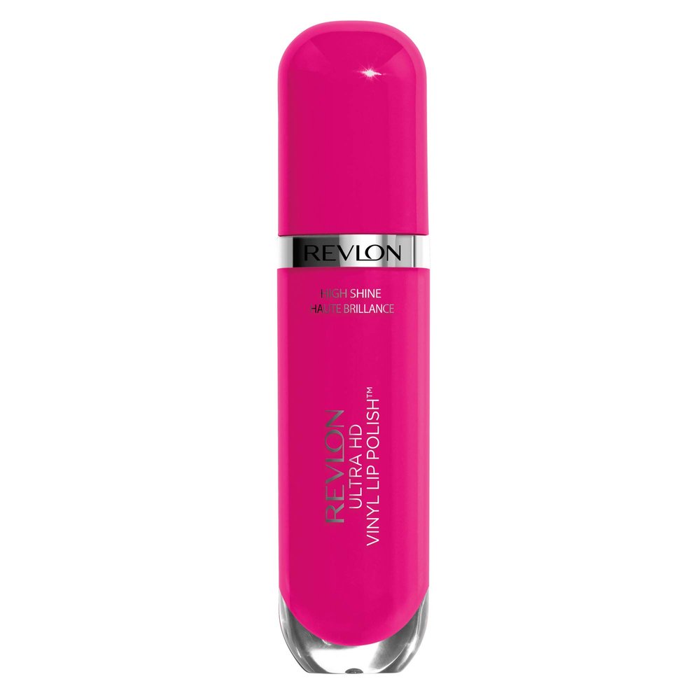 Revlon Ultra HD Vinyl Lip Polish, Liquid Lipstick, Rule The World, Hot Pink Gloss , 0.2 Fluid Ounce