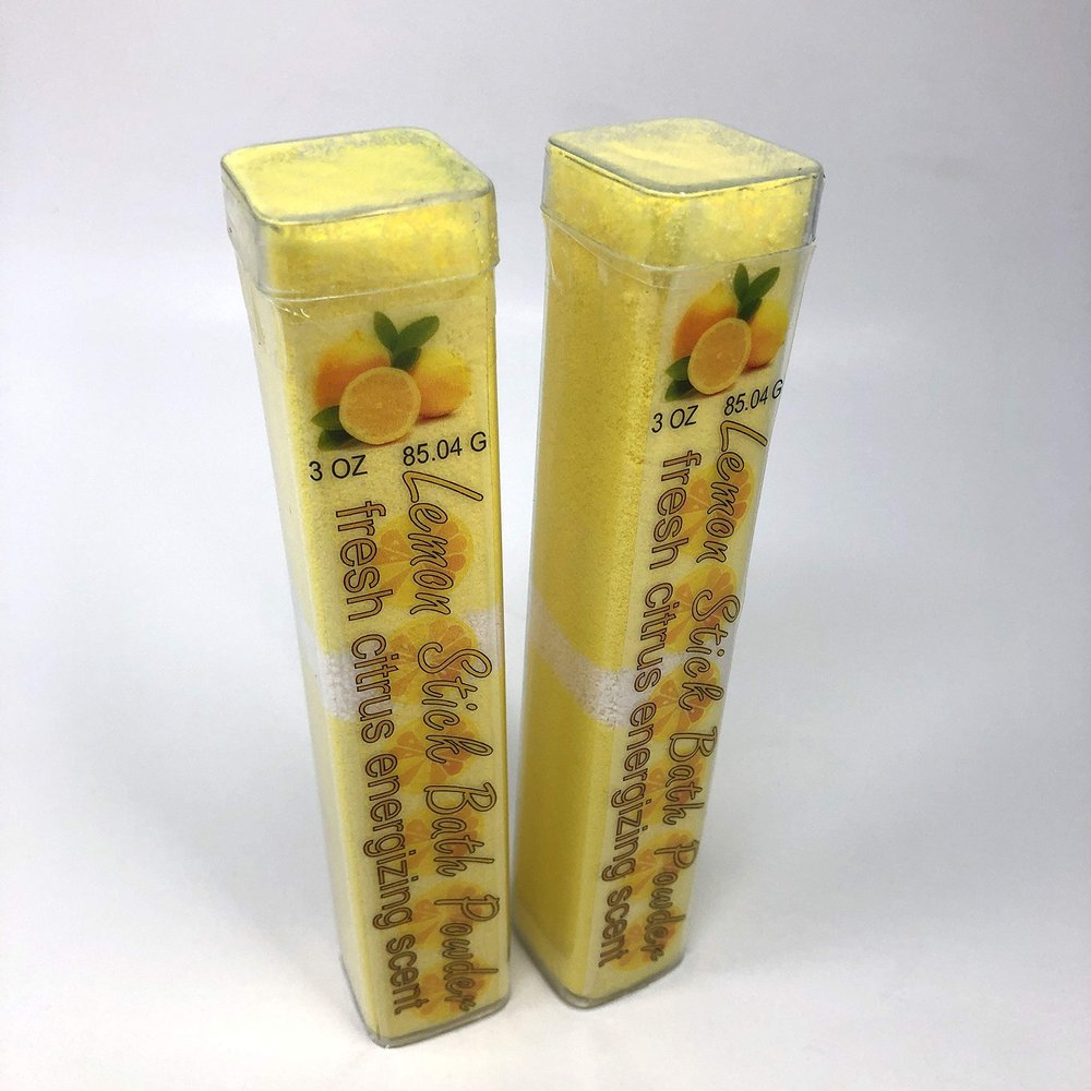 Bath Powder Lemon stick set of 2, three oz each total 6 oz