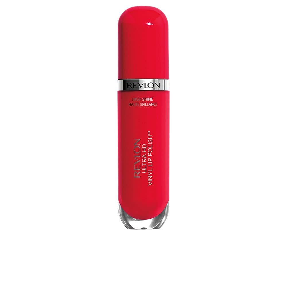 Revlon Ultra HD Vinyl Lip Polish, Liquid Lipstick with Aloe Leaf Extract and Vitamin E , 905 Shes on Fire, 0.16 oz