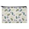 Flowers and Leaves Makeup Cosmetic Bag Organizer Pouch view 1