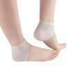 1 Pair Silicone Gel Heel Sleeve Plantar Heel Cushion Foot Sleeve Protective Heel Socks Invisible Increase Heel Insole Transparent view 1