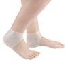 1 Pair Silicone Gel Heel Sleeve Plantar Heel Cushion Foot Sleeve Protective Heel Socks Invisible Increase Heel Insole Transparent view 2
