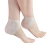 1 Pair Silicone Gel Heel Sleeve Plantar Heel Cushion Foot Sleeve Protective Heel Socks Invisible Increase Heel Insole Transparent view 3