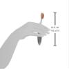 Artis Elite Linear 6 Makeup Brush | Soft Liner | Upper and Lower Lash Line | Ideal Wider Line Patterns |Special Effects | Patterned Makeup, Smoke Handle, Blonde Fibre view 4
