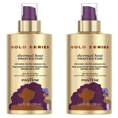 Pantene Gold Series Thermal Heat Protector 6.4 Ounce Pump (Pack of 2)