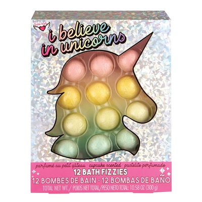 Fashion Angels I Believe in Unicorns Bath Fizzy Set 77537 - 12 Cupcake Scented Bath Bombs