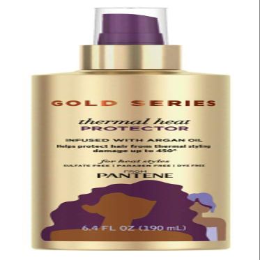 Pantene Gold Series Thermal Heat Protector 6.4 Ounce Pump (190ml) (6 Pack)