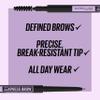 Maybelline Express Brow Ultra Slim Eyebrow Makeup, Brow Pencil with Precision Tip and Spoolie for Defined Eyebrows, Black Brown, 1 Count view 2