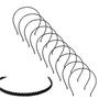 10 Pack Women Plain Black Velvet Fabric Cloth Covered Thin Skinny Hard Metal Hair Hoop Band Headband Holder Clasp Comb With Teeth Crown Bow Fascinators Headpiece Accessories DIY view 1