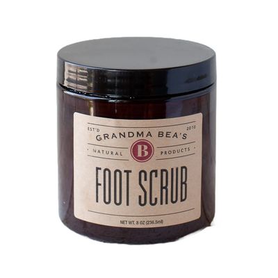 Grandma Bea's Natural Foot Scrub - 8 ounce to Relieve Achy or Dry Feet