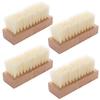 4-Packs Wooden Nail Brush Sturdy, Non-Slip Fingernail Hand Scrub Brush Nail Cleaning Brush for Nails and Toes view 1