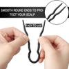 40 Pcs Plastic U Shaped Hair Pins Grip Pins Fast Spiral Hair Braid Twist Styling Clip Pin for Lady, Girl, Women (Black + Brown) view 2