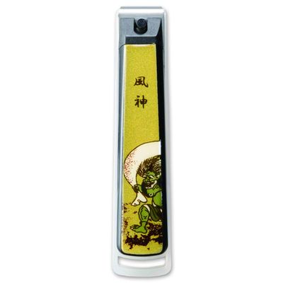 CtoC JAPAN Select Nail Clipper, Sowing Painting God Style Design Accessories, 14x6x2.9cm, Black