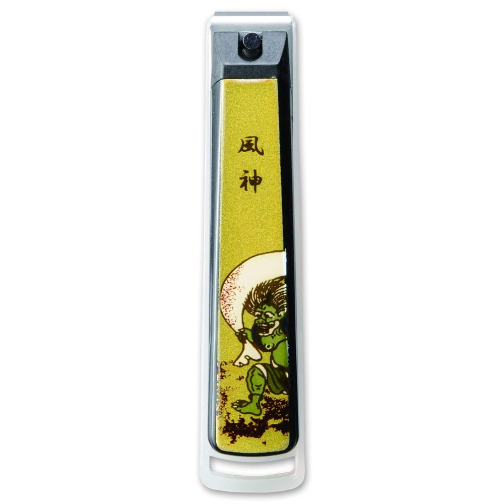 CtoC JAPAN Select Nail Clipper, Sowing Painting God Style Design Accessories, 14x6x2.9cm, Black