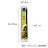 CtoC JAPAN Select Nail Clipper, Sowing Painting God Style Design Accessories, 14x6x2.9cm, Black view 2