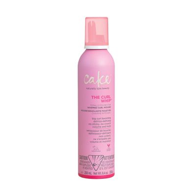 Cake Beauty Whipped Curl Defining & Volumizing Mousse  Aloe Vera Vitamin E for Flexible Hold - Vegan No Heat Curls Wavy Curly Hair Sulfate Cruelty Free Products For Women