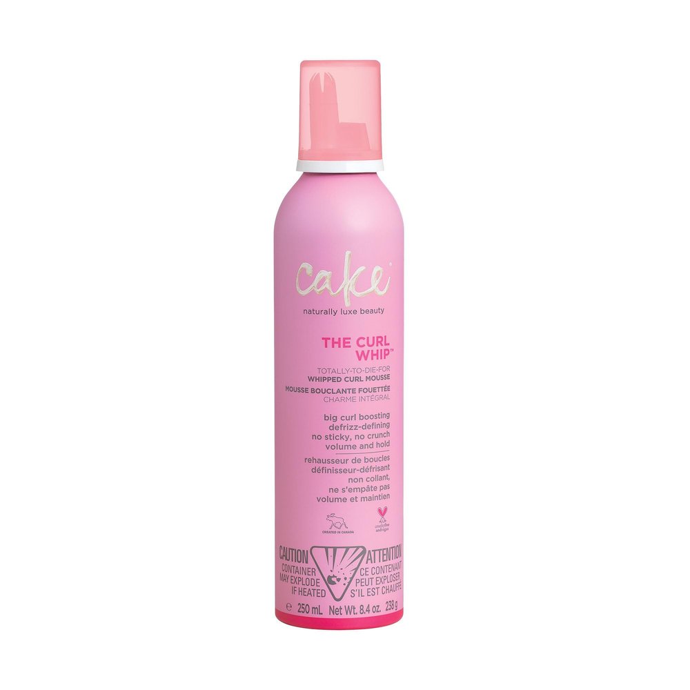 Cake Beauty Whipped Curl Defining & Volumizing Mousse  Aloe Vera Vitamin E for Flexible Hold - Vegan No Heat Curls Wavy Curly Hair Sulfate Cruelty Free Products For Women