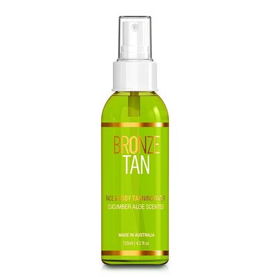 Bronze Tan Self Tanning Water Spray For Face | Hydrating Self Tan Water for a Natural Sunless Tan | Self Tanner Ideal for All Skin Types | Buildable Fake Tan 125ml(4.2 fl oz)