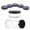 AKOAK Capacity 30 ml(1 oz) Empty Reusable Plastic Loose Powder Compact Container DIY Makeup Powder Case with Sifter and Lined Screw Lid,Pack of 4 view 2