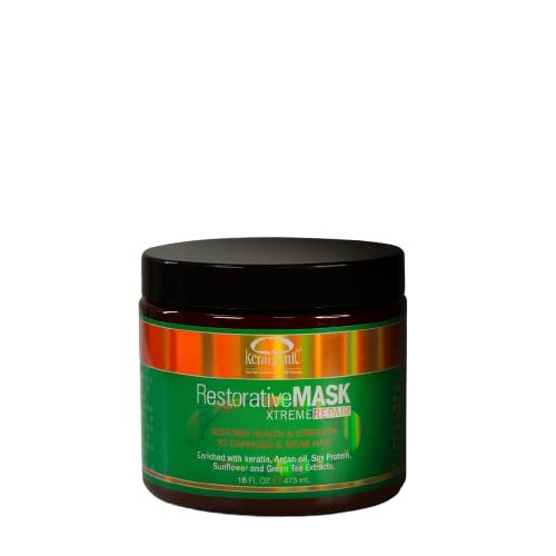 KERARGANIC Xtreme Repair Restorative Mask (16oz/473ml) - Deep conditioning mask designed to restore and to strengthen your hair.