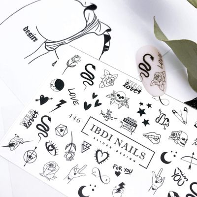 IBDI Rock Star Festival nail Decals/Sliders for manicure or pedicure, Decal for nails, Slider for manicures and pedicures, Nail art