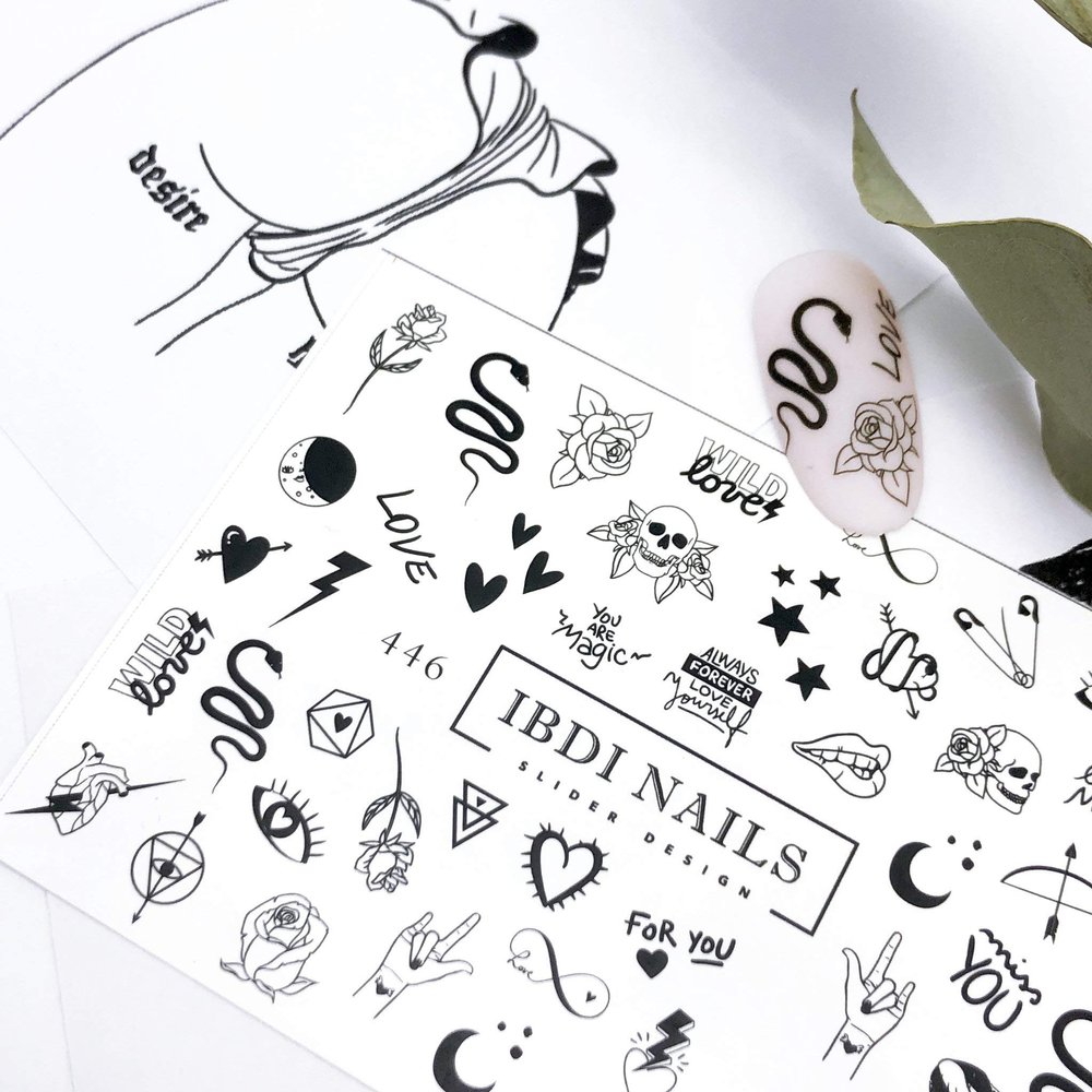 IBDI Rock Star Festival nail Decals/Sliders for manicure or pedicure, Decal for nails, Slider for manicures and pedicures, Nail art