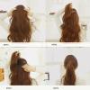 4Pcs (2 Large + 2 Small) Sponge Bump It Up Volume Hair Base Styling Insert Tool - Hair Bun Maker and Accessories (Black) view 3