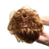 Bella Hair 100% Human Hair Scrunchies for Women Messy Bun Hair Piece Wavy/Curly Up-Do Ponytail Extension (#30 Medium Auburn/Red Brown) view 1