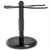 Deluxe Mens Wet shaving Kit, All Black Set, Lengthen Version Double Edge Safety Razor, Large Stand, Shaving Brush, Ceramic Shaving Bowl and 10 Extra Blades view 3
