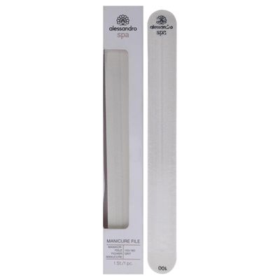 alessandro Spa Manicure File for Women - Contains Two Different Surfaces - Helps Eliminate Small Ridges - Smooths Nail Surface - Leaves Nails Glossy - Cruelty Free - 1 Pc Nail File