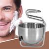 Shaving Brush Stand with Soap Bowl Set, Stainless Steel Shaving Brush Stand Holder Safety Razor Brush Bowl Grooming Set, Soap Bowl Male Facial Cleaning Tools view 3