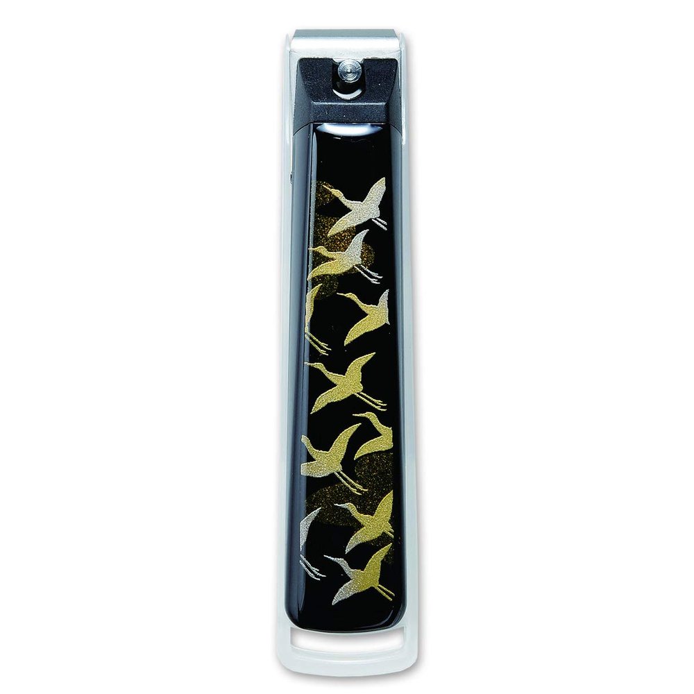 CtoC JAPAN Select Nail Clipper, Sowing Painting Chiba Cru Design Accessories, 14x6x2.9cm, Black