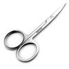 Eyebrow Scissors and Eyebrow Brush by AUMELO - Eyelash Extensions Shaping Curved Craft Stainless Steel Scissors for Your Beauty view 2
