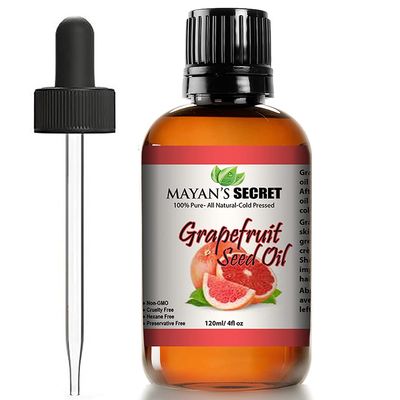Mayan's Secret 100% Pure Grapefruit Seed Oil, Premium Quality/Undiluted/Refined Cold Pressed Carrier Oil /4 fl oz Glass bottle