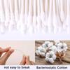 800 Pieces Cotton Swabs, Double Tipped Precision Tips Cotton Buds Spiral Head Multipurpose Safe Highly Absorbent Hygienic Cleaning Sterile Sticks (4 Packs, 200 Pcs, 1 Pack) view 2