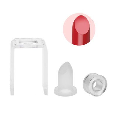 AKOAK Simple DIY Lipstick Mould Set,Creative and Lovely Various Shapes of Lipstick Making Mould for 12.1mm Lipstick Tube (Peak)