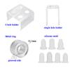 AKOAK Simple DIY Lipstick Mould Set,Creative and Lovely Various Shapes of Lipstick Making Mould for 12.1mm Lipstick Tube (Peak) view 3