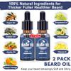 Beard Care Kit for Men-Nourish Soften Grooming Patchy Beard W/Vitamin Spray,Mustache Oil,Balm, Wash,Boar Bristle Brush,Wooden Comb,Scissors,Valentines Fathers Gifts for Men Dad Him Husband Boyfriend view 3