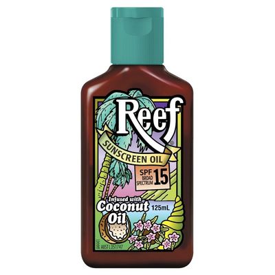 Reef Dark Sun Tan Oil Coconut 125ml (SPF15)