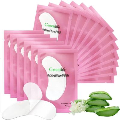 GreenLife 50 Pairs Eye Pads, 100% Naturel Eyelash Extension Under Eye Gel Pads patches kit Collagen with Aloe Vera Hydrogel Eye Patches set for Eyelash Extension Supplies Tools (50 150 300 Pairs)