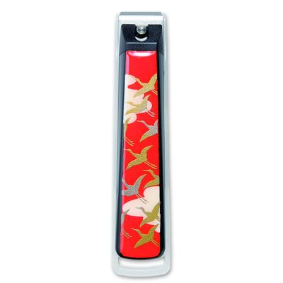 CtoC JAPAN Select Nail Clipper, Sowing Picture Chiba Crane (Akebone) Design Accessories, 14x6x2.9cm, Black